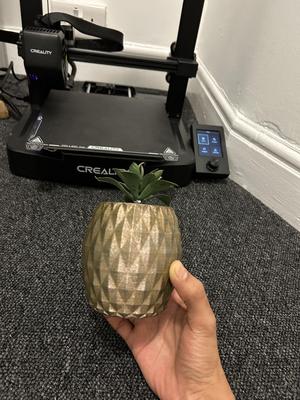 3D Printable Pineapple Planter with Hidden Compartment – Stylish Décor & Secret Storage