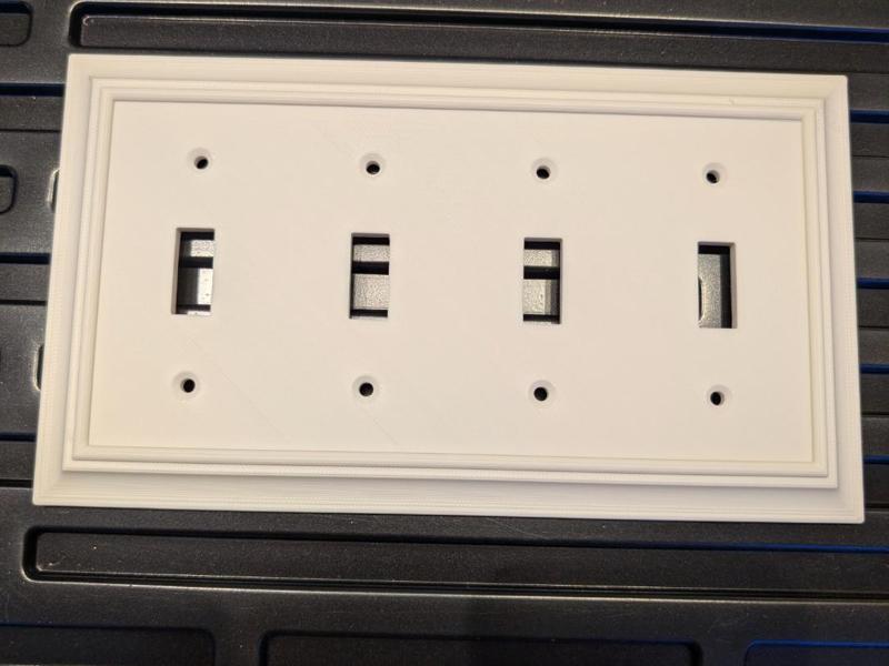 Decorative Quad Light Switch Cover Plate