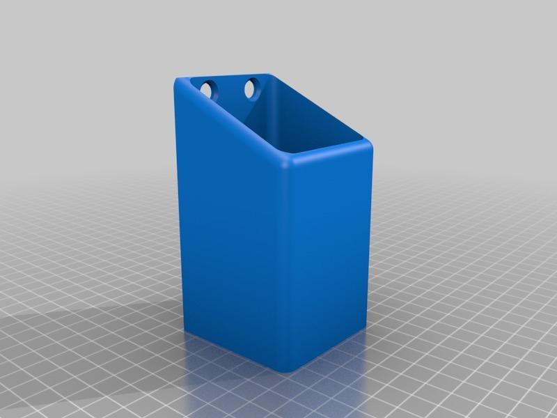 Wall mount silverware holder