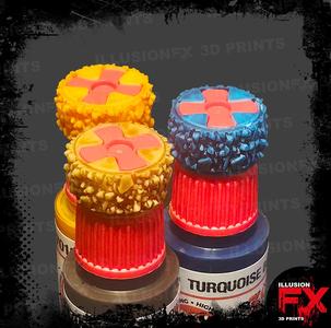 ROCKS - AK INTERACTIVE QUICK GEN COLOUR COLOR TRANSLUCENT BOTTLE SWATCH RING CAP - 18ML