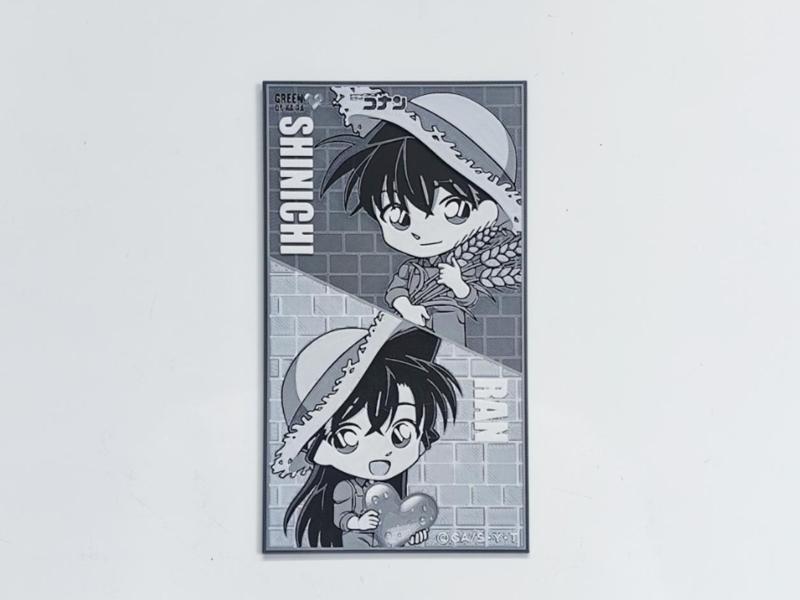 Q-version Detective Conan Card Bookmark—Conan and Ran