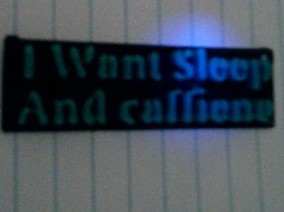 I Want Sleep And caffeine keychain