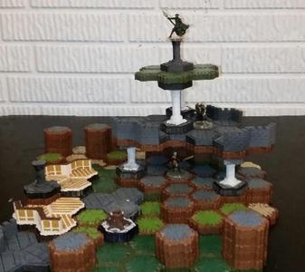 Locking Hex Stone Pillars