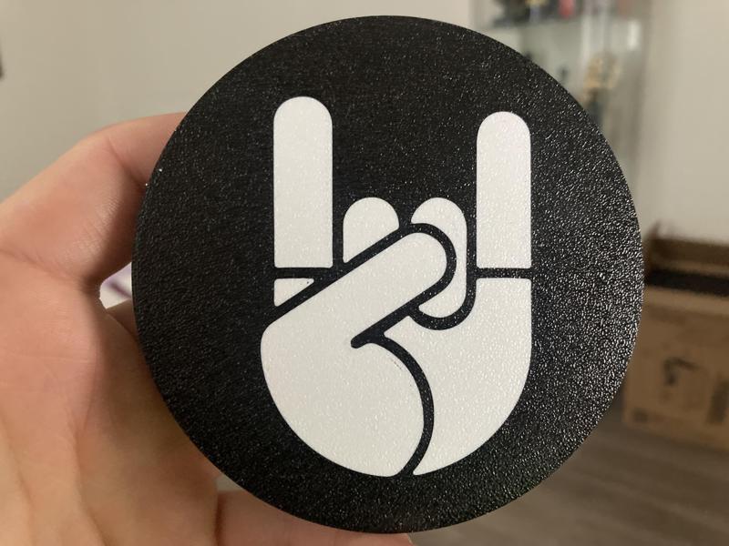 Rock hand coaster