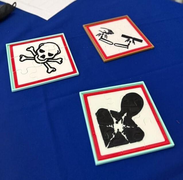 Chemical Safety Puzzle – GHS Hazard Symbols Educational Tool | Didactica3D
