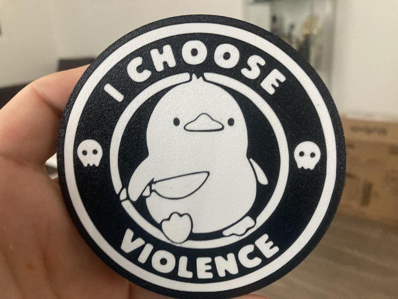 I choose violence coaster