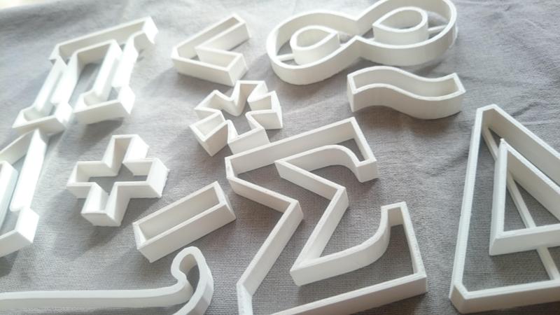 Mathematical cake molds