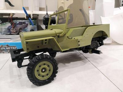 MB Jeep Wheel and Tyre 1/6 1/7 scale (133% of original)