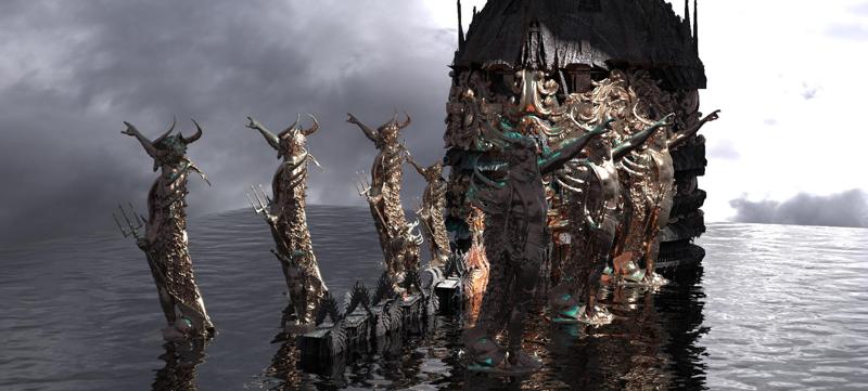 Ocean Master Tower Base City Kit bash pantheon