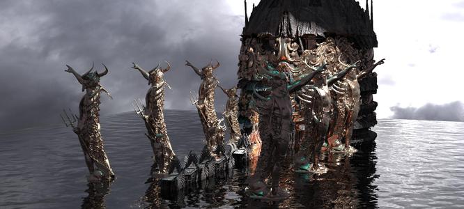 Ocean Master Tower Base City Kit bash pantheon