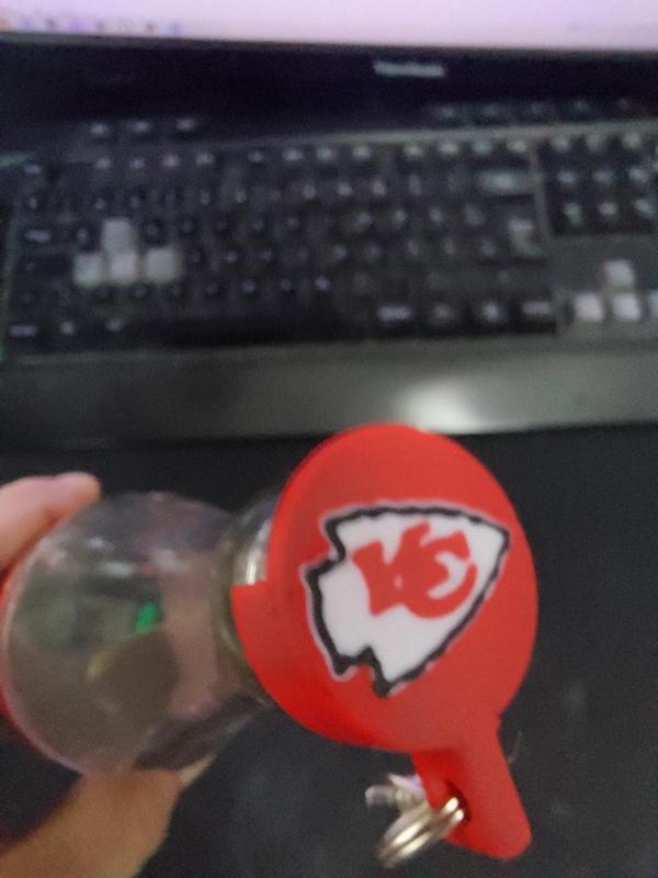 Kansas City Chiefs Beer Bottle Cap Keychain