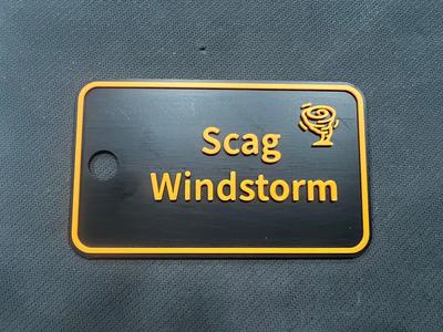 Scag Windstorm Belt Tag