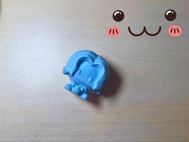 Adorable Seated Little Samurai Doll, Girl Version