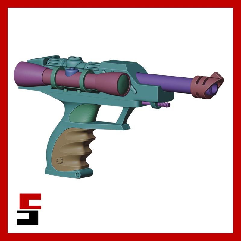 Star Wars Captain Typho Blaster Pistol S-5 (Equalizer Blaster)  Prop Replica Weapon Gun