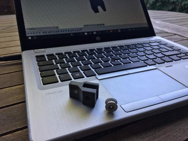 Tronxy xy-100/Startt - X Tensioner Fork remix for toothed pulley