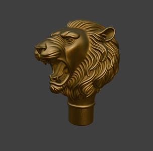 Lion Head Cane Handle