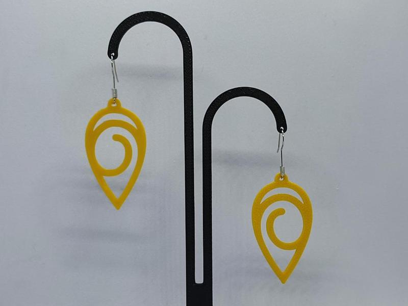 Amber Vortex Earrings