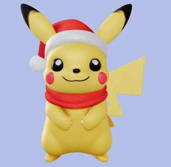 Christmas Pikachu Santa Hat