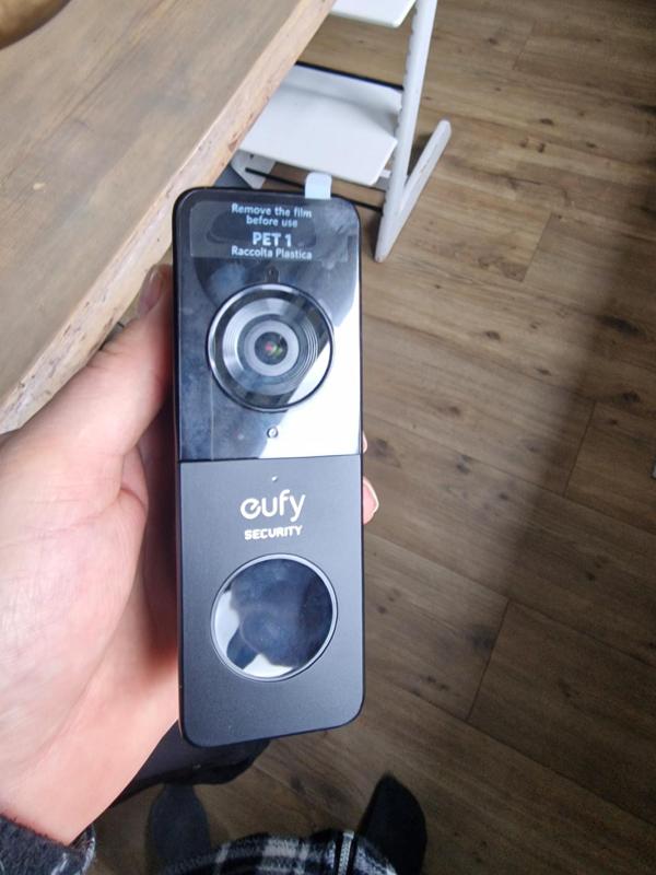EUFY 2K doorbell adapter 45degrees battery powered