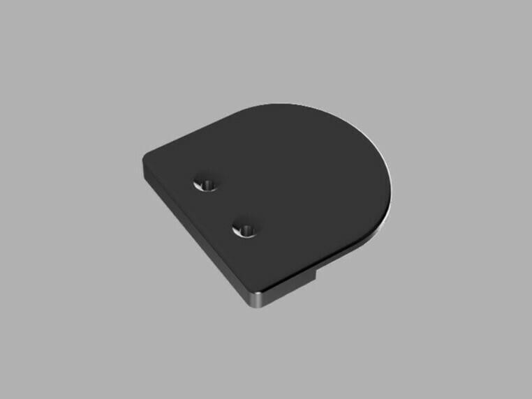 Extra narrow patio door handle