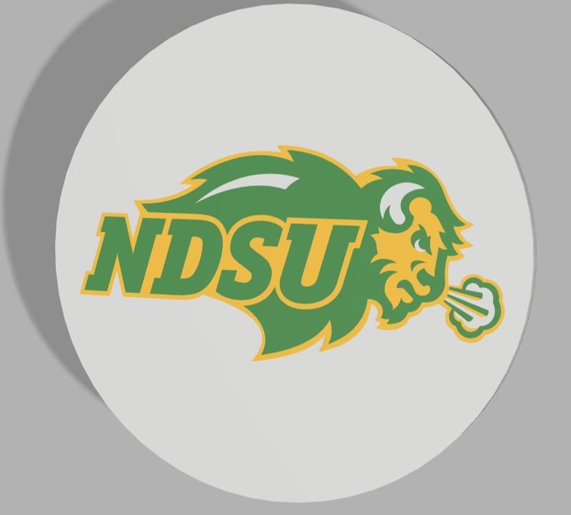 North Dakota State University Bison Coaster