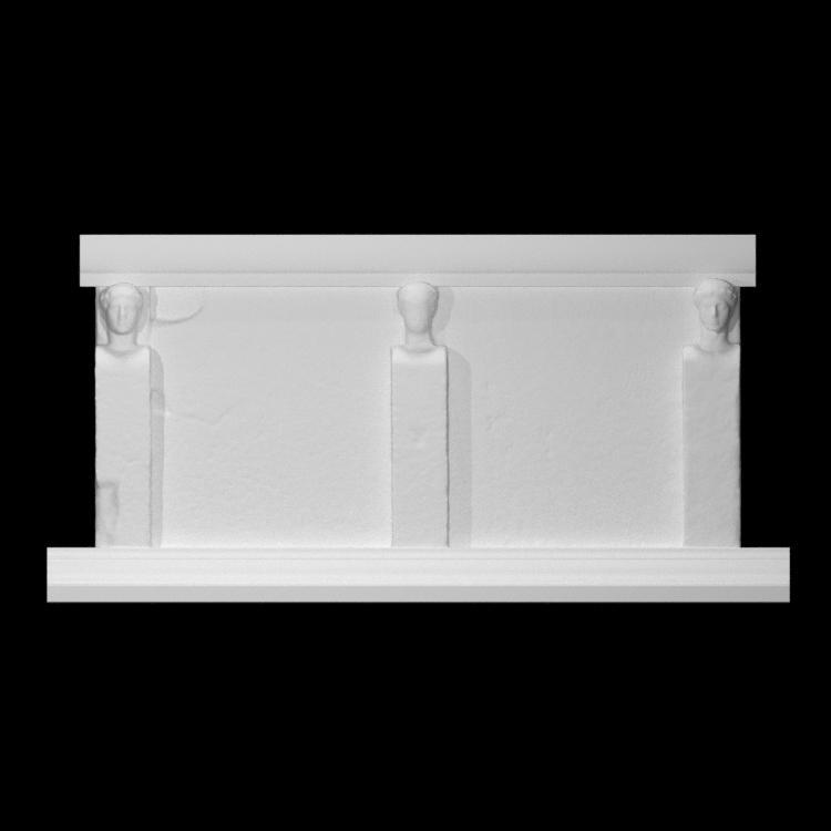 Parts of the stage front of the Odeon of Agrippa