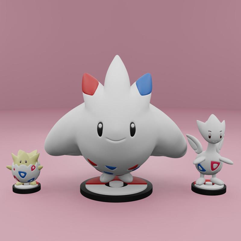 Pokemon No. 175, 176, 468 Togepi, Togetic, Togekiss