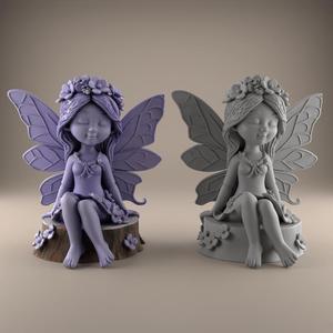 Charming Fairy 3D Model for Home Decor - STL File