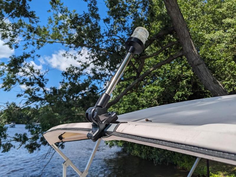 Pontoon Bimini Light Holder