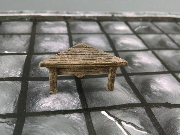 28mm Corner Table