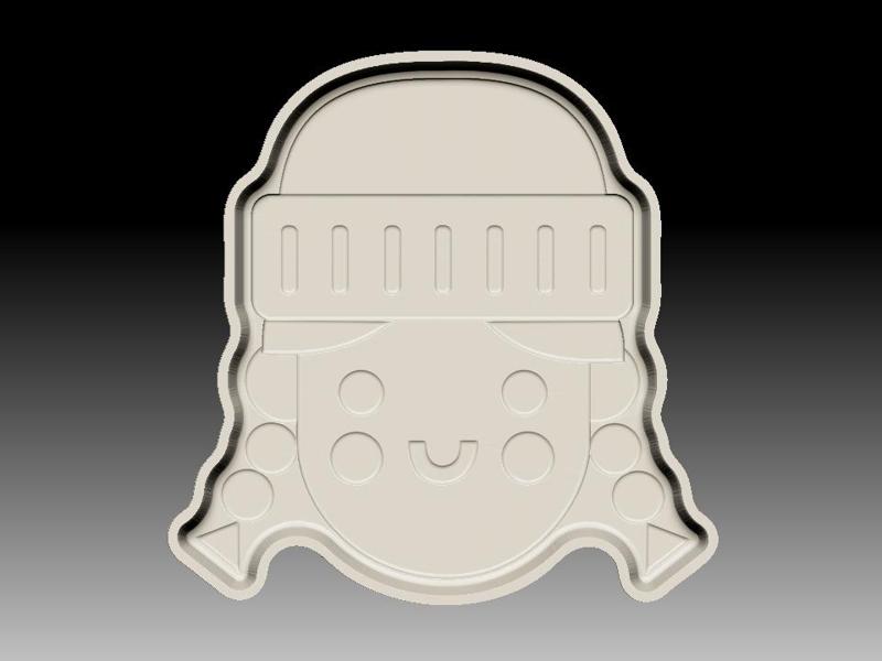 CHRISTMAS GIRL BATH BOMB MOLD