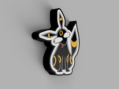 Pokemon Umbreon Stoned/Betrunken Lightbox Lampe