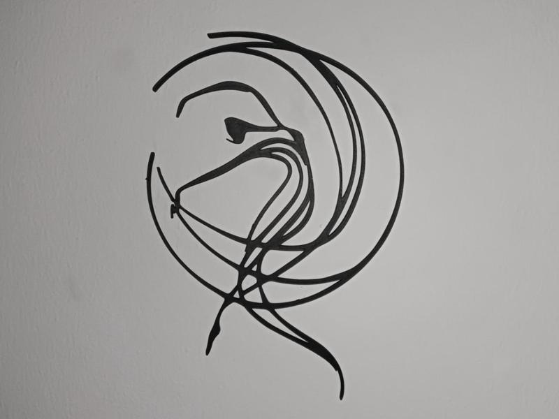 Modern dancer wall decoration