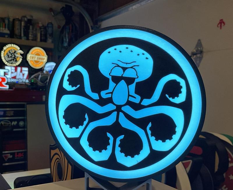 Squidward Octo light box