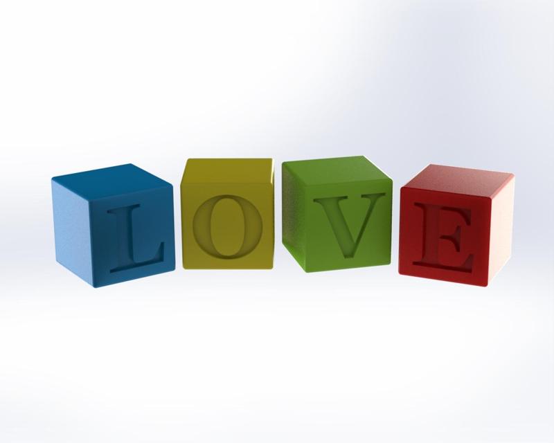 Love cubes - Valentine's day