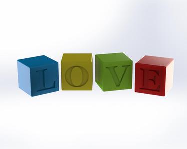 Love cubes - Valentine's day