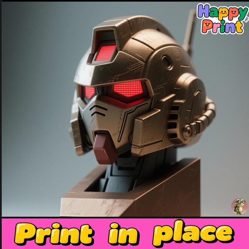 Mecha head sculpture,Gundam head sculpture