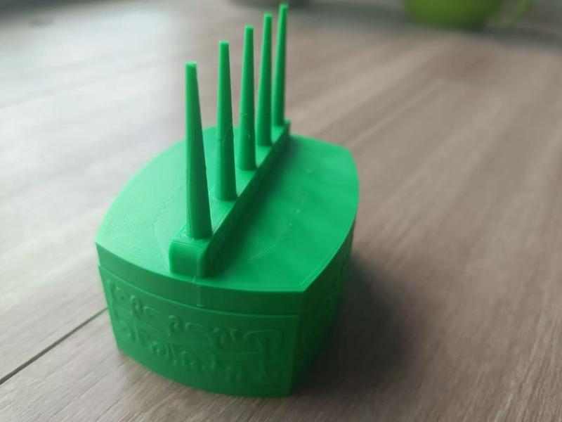 Western Zhou Dynasty Cloud Pattern Bronze Five-Pillar Vessel (Adapted as Storage Box)