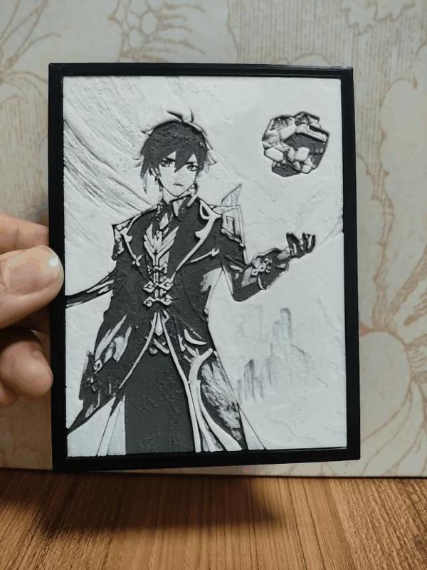 Genshin Impact Zhongli Lithophane