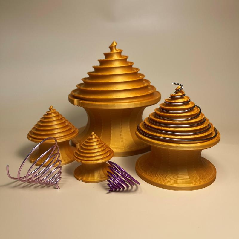 ELECTROCULTURE SPIRAL MOLD FOR GARDEN - FIBONACCI MOLDS