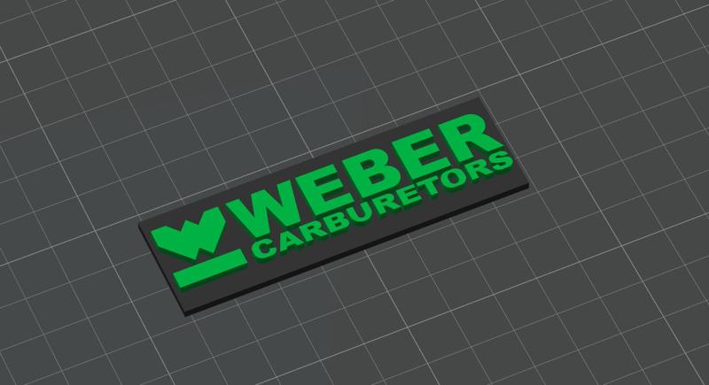 VW Jetta Weber Carburetor Grille Logo