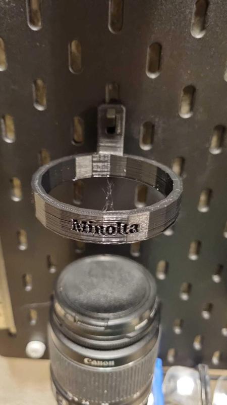 Canon EFS Lens holder for IKEA Skadis