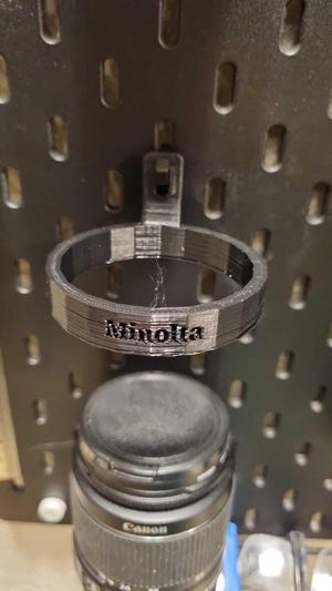 Canon EFS Lens holder for IKEA Skadis