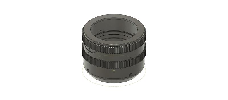 Canon FD 50mm f/1.4 SSC  CINEMA LENS REHOUSING