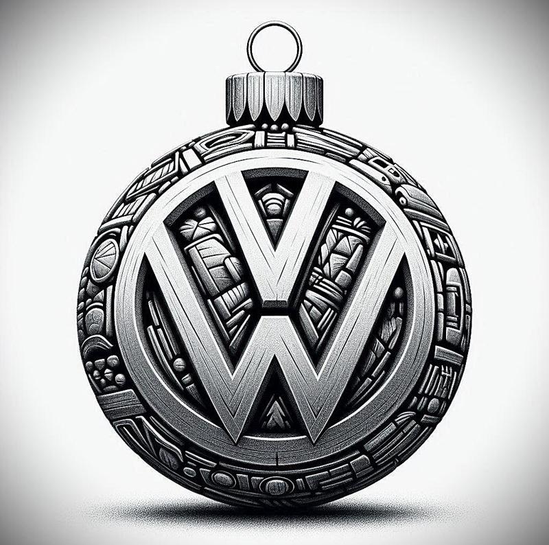 VW Christmas Bauble Hueforge Christmas Tree 120x120