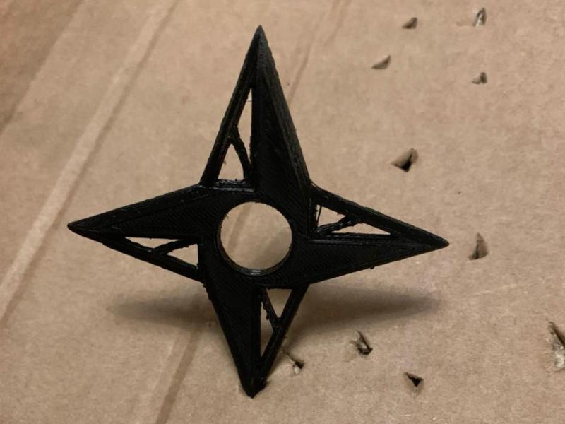 ninja throwing star.(fast print 14 min)