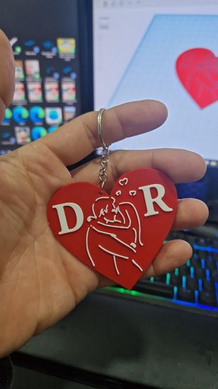 porta chaves  namorados editável 