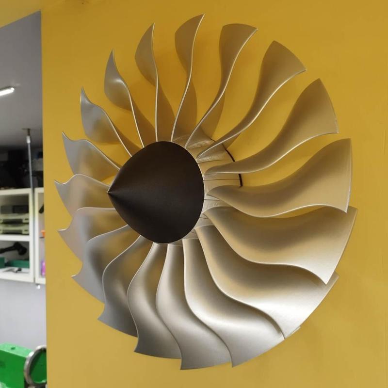 Turbofan Jet Engine Intake Turbine Wheel Airbus A320 A380 Boeing 747 737 Cessna