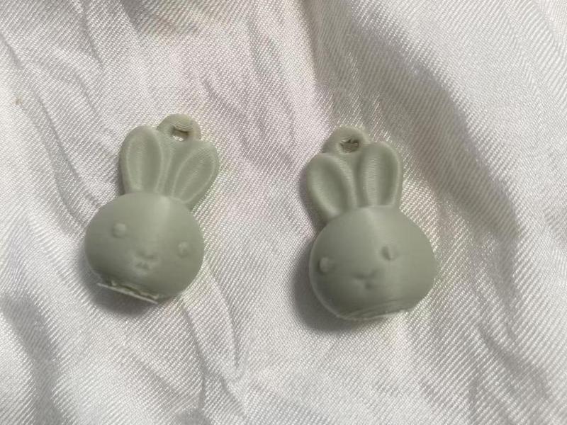 3D Printed Bunny Face Earrings