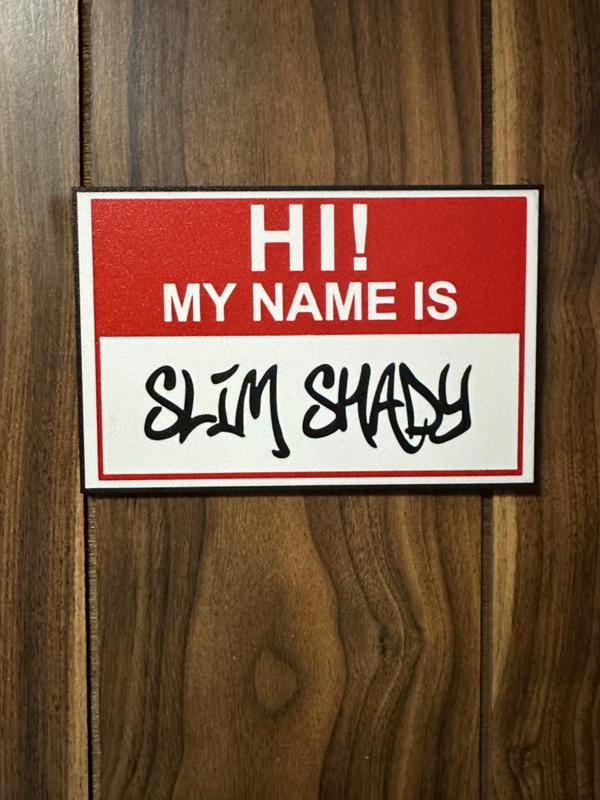 eminem hello my name is lightbox/wall art